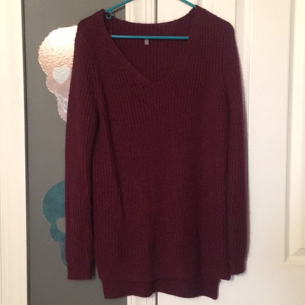 Wine Color Sweater